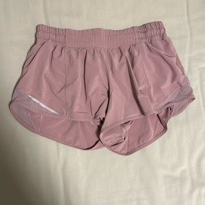 Magenta Lululemon Hotty Hot Low-Rise Lined Shorts 2.5”